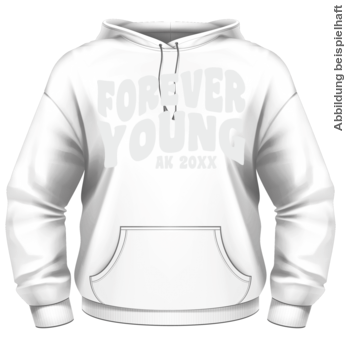 Abschlussmotiv O21 - FOREVER YOUNG EINFARBIG