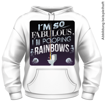 Abschlussmotiv I124 - I\\\\\\\'m so fabulous, I\\\\\\\'m pooping rainbows