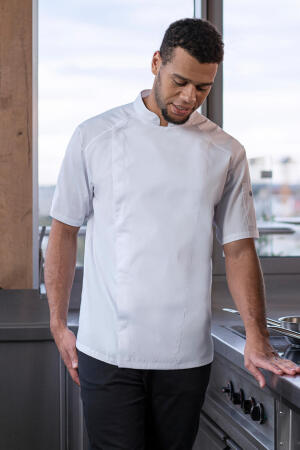 Short-Sleeve Chef Jacket Modern-Look