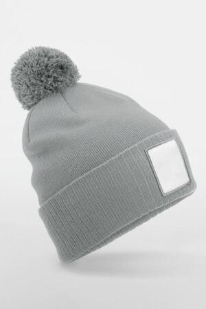 Appliqué Patch Pom Beanie