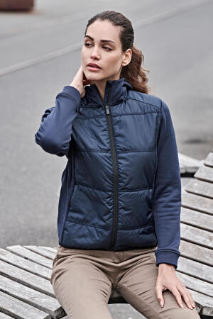 Womens Hybrid-Stretch Hooded Jacket