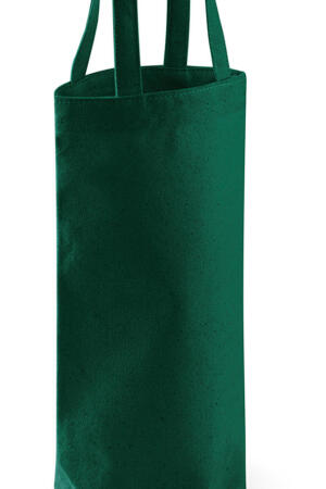 Fairtrade Cotton Bottle Bag Bottle Green