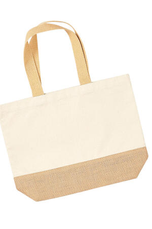 Jute Base Canvas Tote