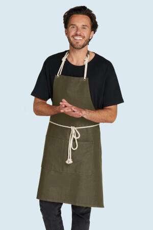 CORSICA - Cord Bib Apron with Pocket