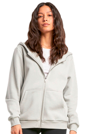 Ladies Fluffy Zip Hoody