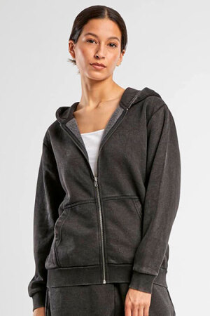 Ladies Vintage Heavy Zip Hoody