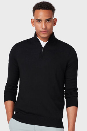 Men´s 1/4 Zipped Merino Sweater