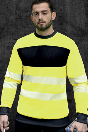 EOS Hi-Vis Workwear Sweatshirt With Printing Area