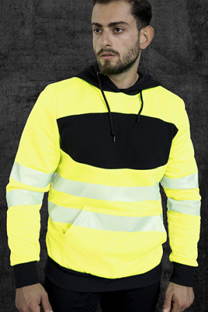 EOS Hi-Vis Workwear Hoody With Printing Area