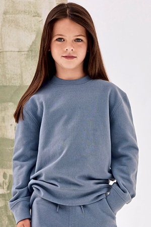 Kids' Sustainable Fashion Curved Hem Sweat