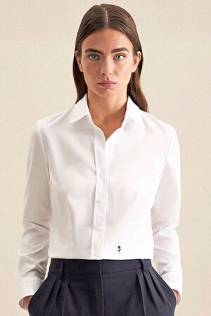 Women´s Blouse Regular Fit Fine Twill Longsleeve