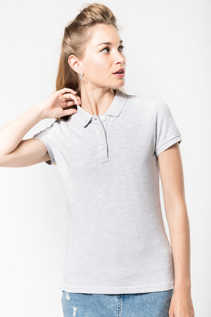 Kurzarm-Polohemd für Damen im Vintage-Stil