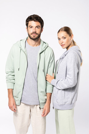 Umweltfreundliches Unisex-Kapuzensweatshirt mit Reißverschluss