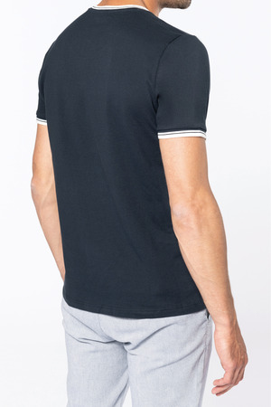 Rundhals-T-Shirt aus Piqué für Herren