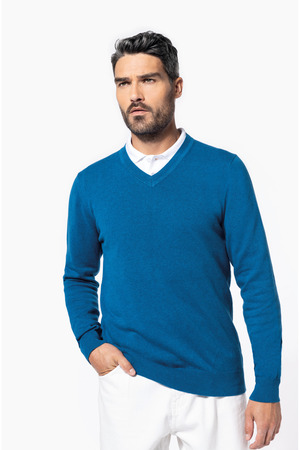 Premium-Pullover mit V-Ausschnitt