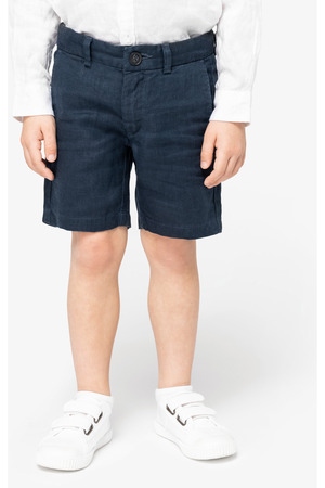 Bermuda-Shorts aus Leinen für Jungen