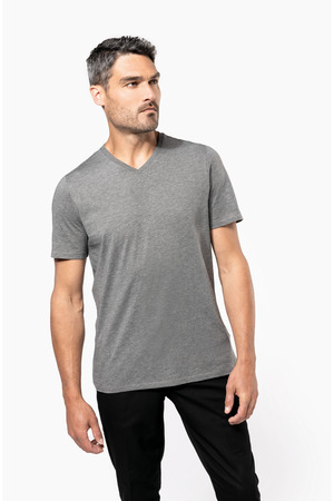 Herren-T-Shirt Supima® mit V-Ausschnitt und kurzen Ärmeln