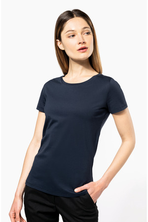 Damen-T-Shirt Supima® mit kurzen Ärmeln und Rundhalsausschnitt