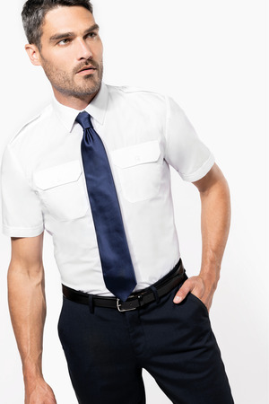 Kurzarm-Pilotenhemd für Herren