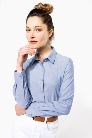 Damen Oxfordbluse Langarm