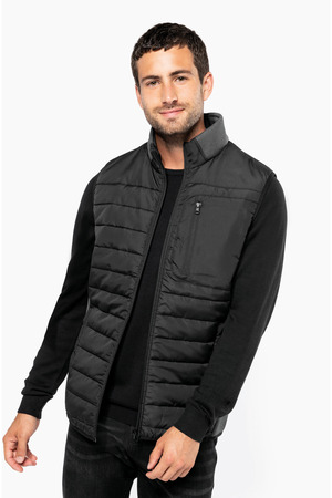 Bodywarmer aus zwei Materialien für Herren