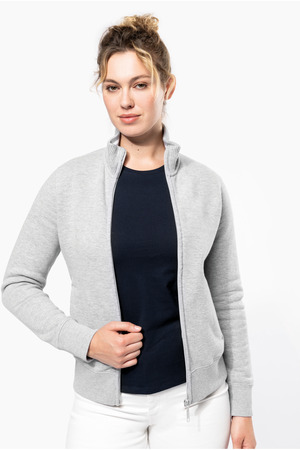 Damen Fleece-Sweater mit Zip