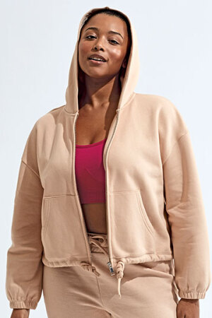 Women´s Recycled Drawstring Full-Zip Hoodie